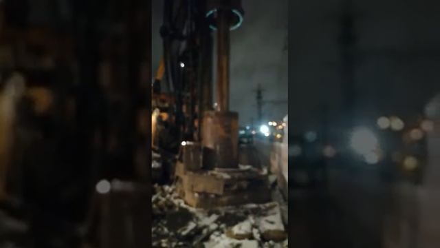 Бурение известняка/ Москва Сити