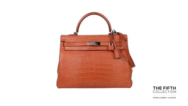 Hermes Sanguine Alligator Kelly 35