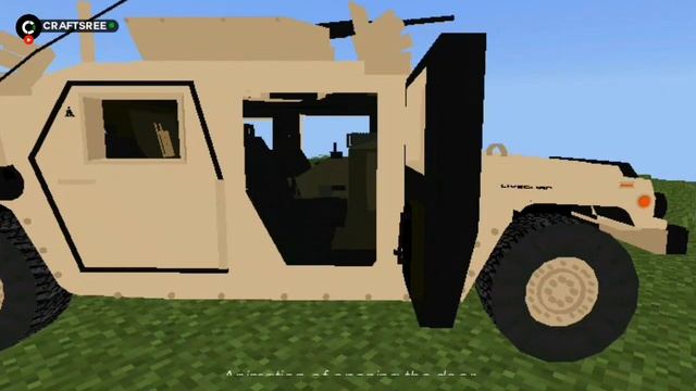 American combat vehicle addon (M1114 OIF Edition Humvee)| Minecraft