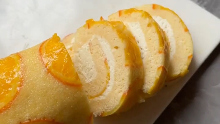 Нежный Апельсиновый РУЛЕТ...🍰🍊😋    Подробный Рецепт в описании ✍️