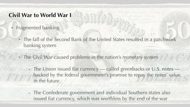 Economics ✮ Lesson 7, Part 4 ✮ History of U.S. Banking