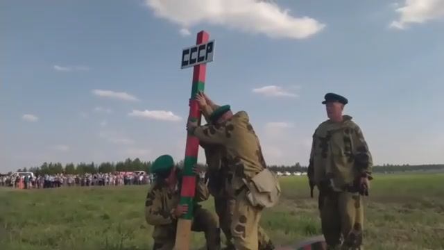 Давным давно была война. Брест реконструкция 1941 год . Застава Кижеватова. Военные песни.