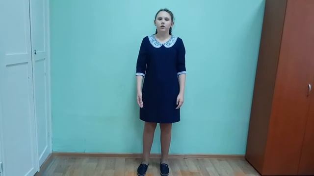 Белых Кира читает Ломоносова