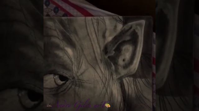 Andre Giles hyperrealism Pencil Drawing of smeagol