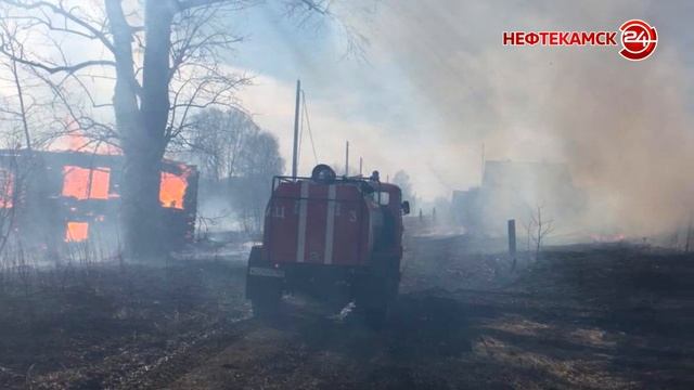 В Хмелевке произошел пожар