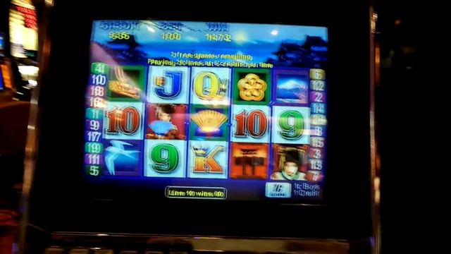 Casino Pauma Geisha Slot Machine 1 Dollar spins bonus #2