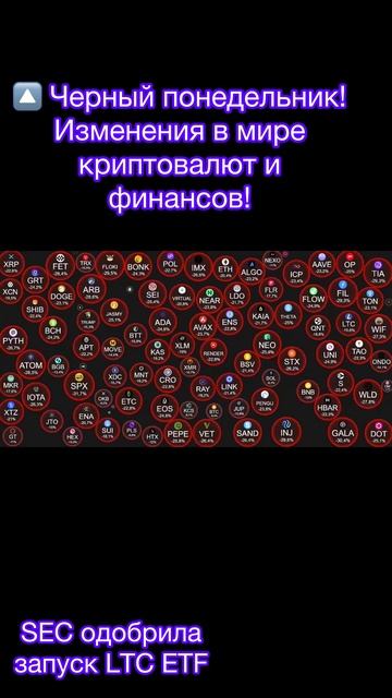 Черный понедельник!
Изменения в мире криптовалют и финансов!