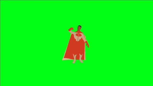 Omni-man dancing green screen