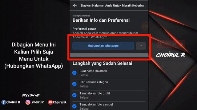 Cara menghubungkan nomor WhatsApp ke Halaman Facebook terbaru