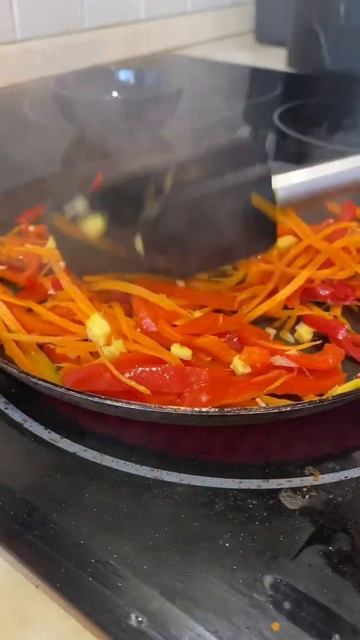 Рецепт «Фунчоза с овощами»