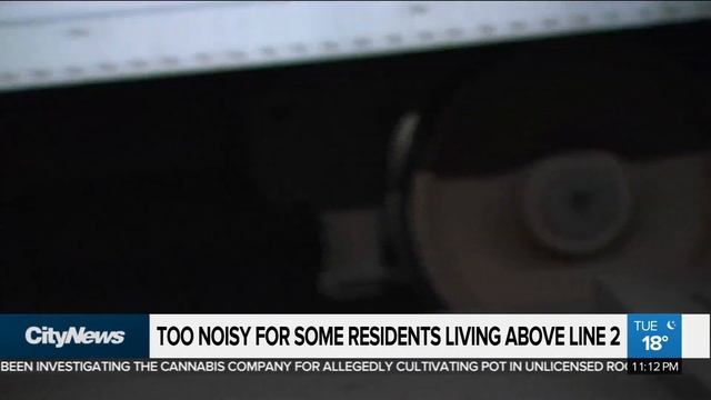 Residents complain about TTC noise above Line 2