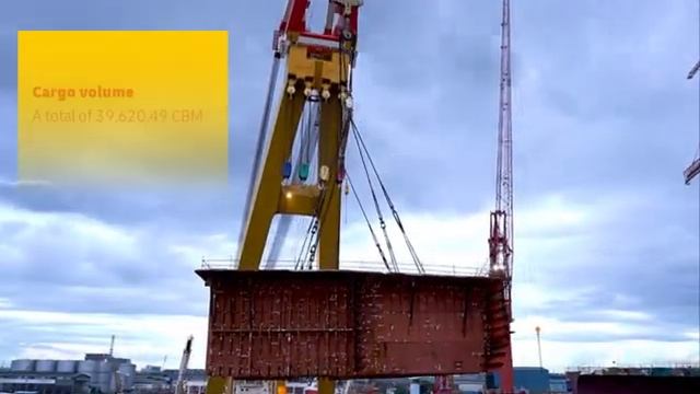 How to move 40,000 CBM lower Hull Blocks? | DHL Industrial Projects Singapore
