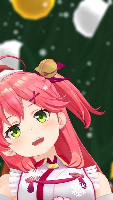 Sakura Miko Elite English Jingle Bells 【Hololive MMD】