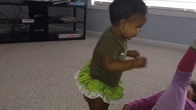 My Peanut At 10mos Still Trying To Master This Walking Business Lol