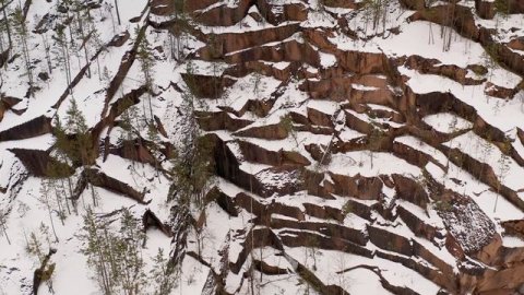 Eastern entrance of the Krasnoyarsk Pillars The national park Krasnoyarskie Stolby