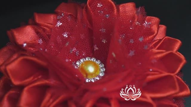 "Хризантема" украшение для волос ручной работы