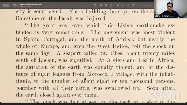 "RESPONSE of HISTORY to the REVELATION" by Uriah Smith 1897 REV 6:12-17 (Part 2) | Mark Lastimoso