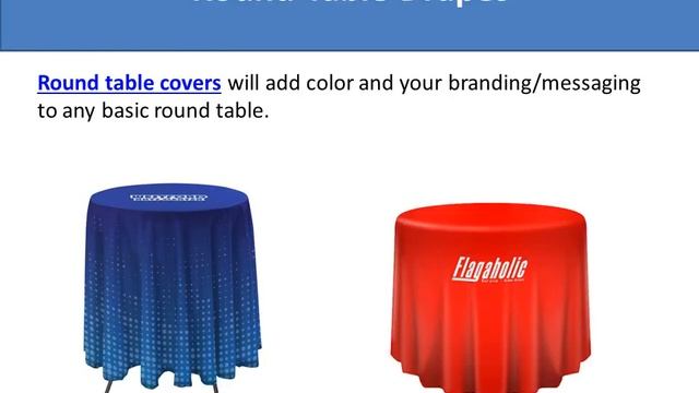 Table Drapes for Business Events and Exhibitions