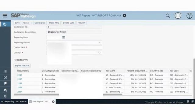 Romanian Localization for SAP Business ByDesign