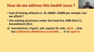 Webinar on Mycotoxins and Human Health 21.04.2021