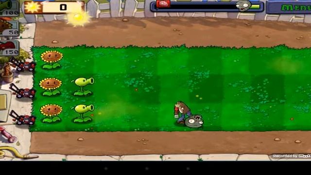 Прохождение Plants vs Zombies на андроиде #1