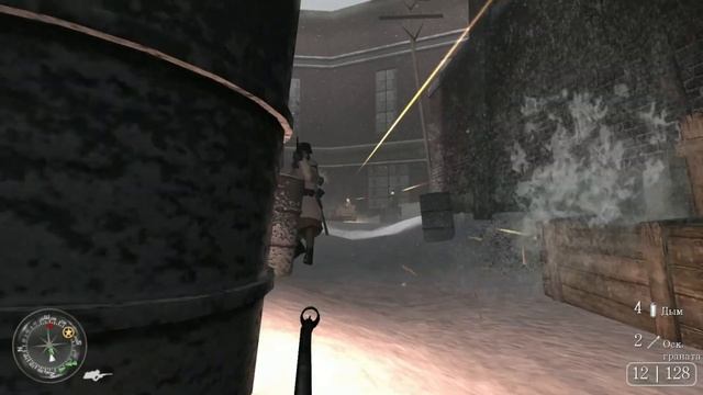 прохождения Call of Duty 2 [Восстановление связи 2 часть] 4 серия  без комментариев