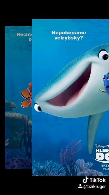 los carteles y los personajes de buscando a Nemo y dory