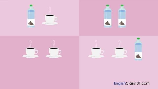 English exercise. Choosing a drink