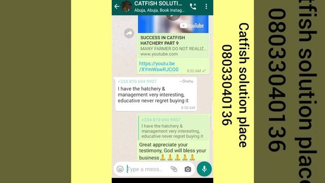 MY BOOKS ON CATFISH FARMING AND BUSINESS MANAGEMENT CHANGES LIVES OF FARMER DAY AFTER DAY ...