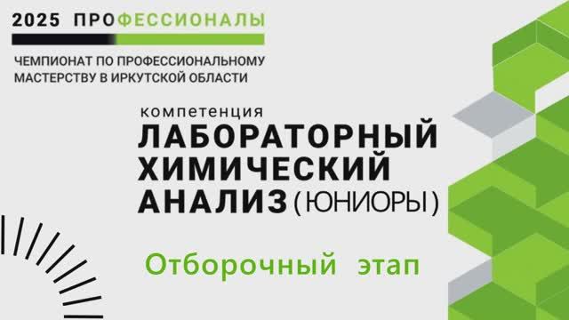 Чемпионат «Профессионалы» - 2025. Отборочный этап