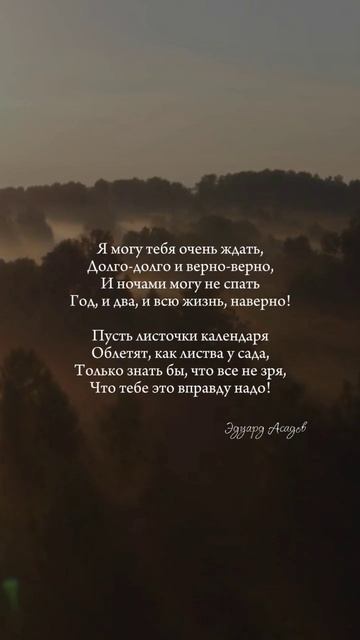Я могу тебя очень ждать... #стихи#поэзия#любовь#отношения#асадов#душа#мысли
