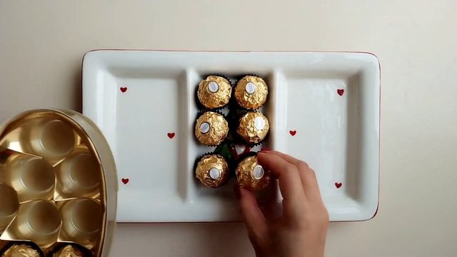 Filling platter with heart shape chocolates |Valentine's day Special #fillingplatterwithsweets