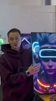 Неоновые картины - постеры из гибкого неона #shorts #short #неон #neon #neonlights #neonart