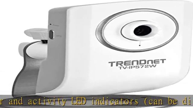 TRENDnet Megapixel Wireless N Network Surveillance Camera with 2-Way Audio, TV-IP572W (White)