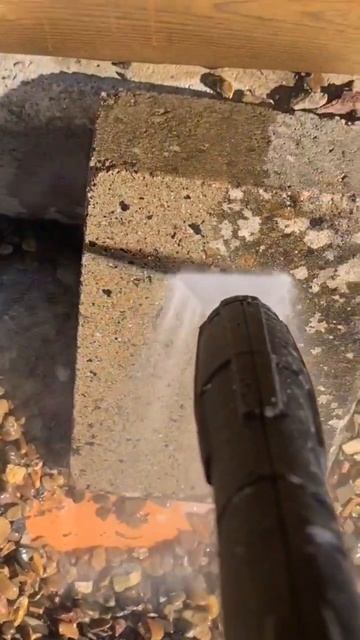 MOSS AND LICHEN REMOVED!! #satisfying #powerwashing #pressurewashing #relaxing #cleaning #pov