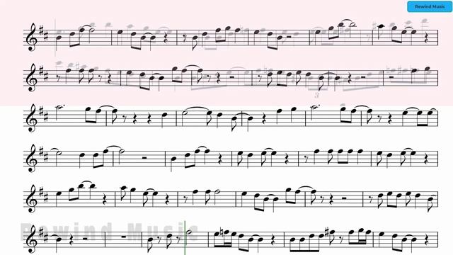 Spiderman Swing V2 Alto Sax Backing Track and Sheet Music(720P_HD)