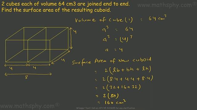 Surface Areas and Volumes IN ENGLISH CLASS 10 Ex 13.1 Question 1, NCERT Solutions Math Class 10
