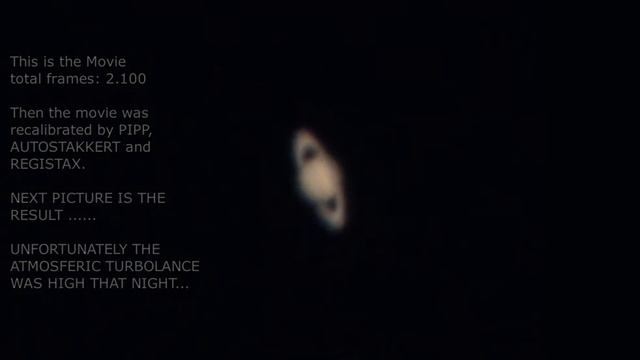 SATURN by my C8 EDGE HD, sw eqm35 pro, barlow 2x, zwo asi 224 mc
