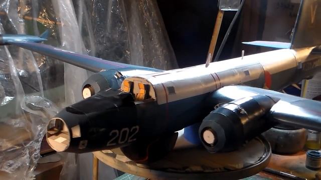 P2V-7 NEPTUNE 1/33 SCALE PAPER MODEL Video 1