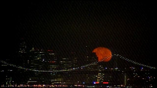 TIMELAPSE: The Bay Area moon over the Bay Bridge