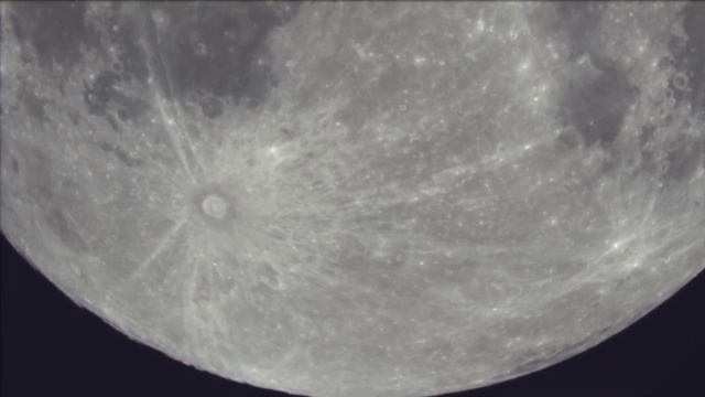 Pleine lune / Moon minérale  au 180/2700 maksutov sky-watcher (mettez la vidéo en HD svp merci )