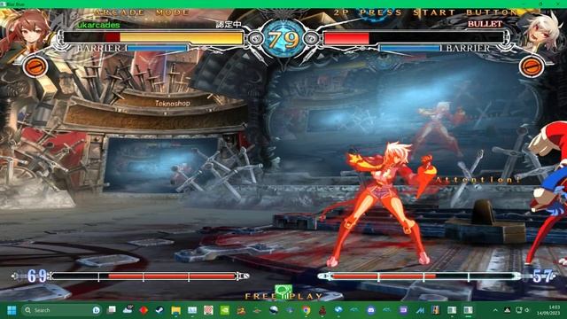 NEW TEKNOPARROT 2023 NESICA CARD SUPPORT TEST 1 - BLAZBLUE CF  CEL/MERCURY - STORY MODE ACT 1 - 4K