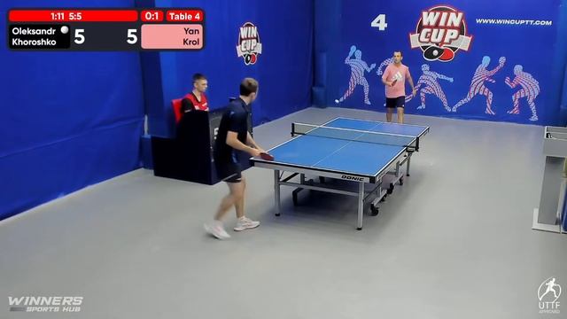 03:30 Oleksandr Khoroshko  0:3Yan Krol   South 7  WIN CUP 08.09.2022 | TABLE TENNIS WINCUP