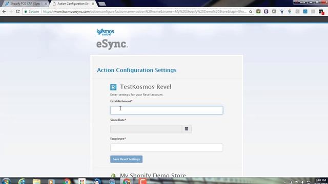 Shopify Revel Integration by Kosmos eSync