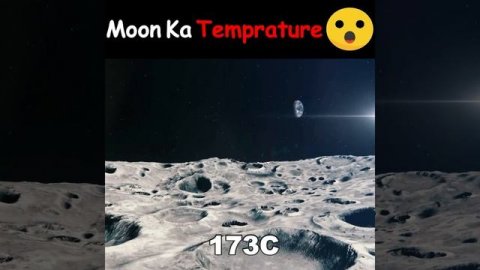 Extreme Moon Temperature Will Shock You 😱 | Space Facts | Urdu/Hindi | #shorts