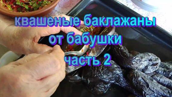 № 873 квашенные баклажаны от бабушки часть 2