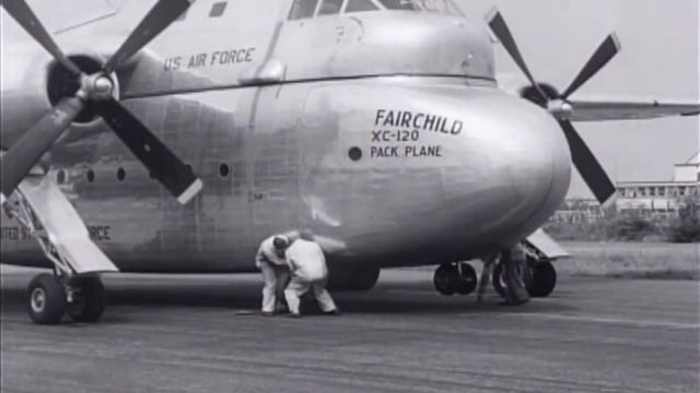 XC-120 experimental aircraft 1-minute narrated film