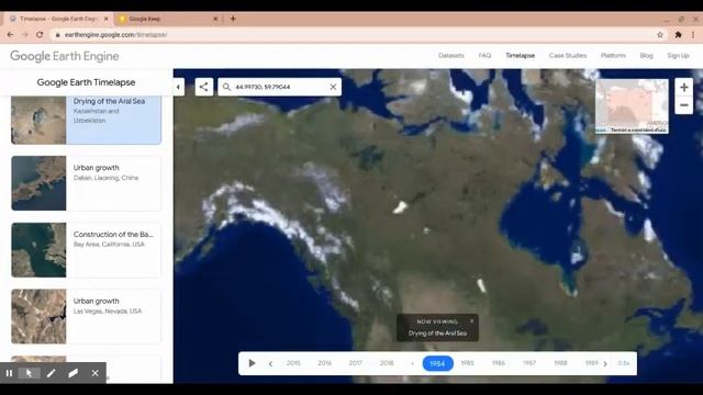 Timelapse di Google Earth Engine_come è cambiato il nostro Pianeta