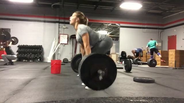 165 power clean (every :45 sec for 4 sets)