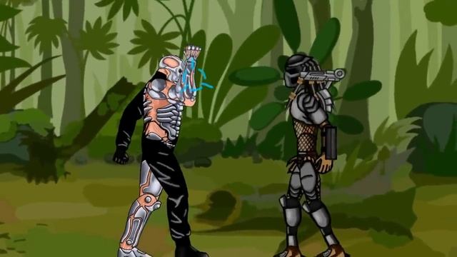 Uber Jason vs Alien(xenomorph) and Predator - Drawing cartoons 2